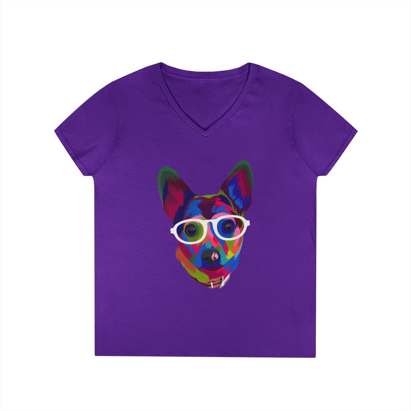 The Clever Canine - V-Neck Tee