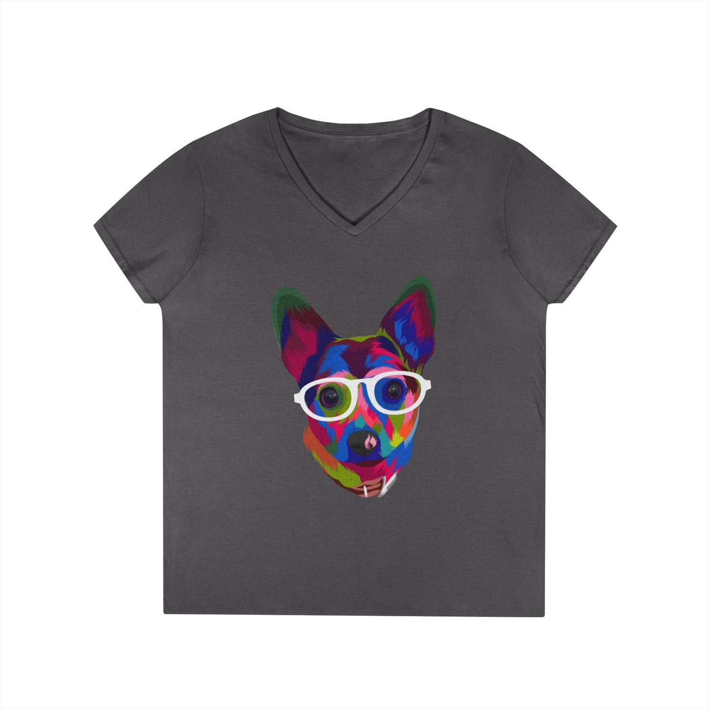 The Clever Canine - V-Neck Tee