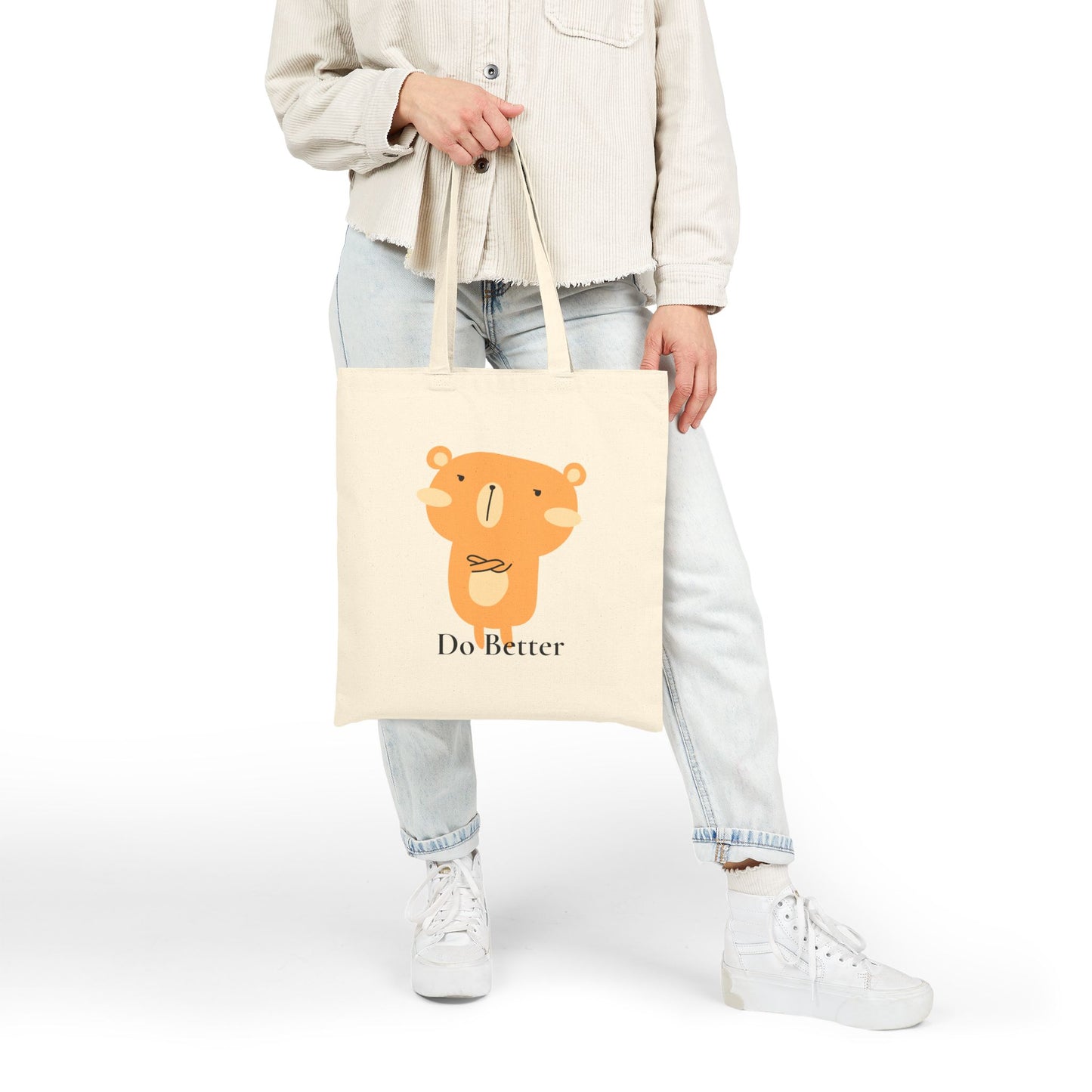Do Better - Disappointed Bear - Cotton Canvas Tote Bag