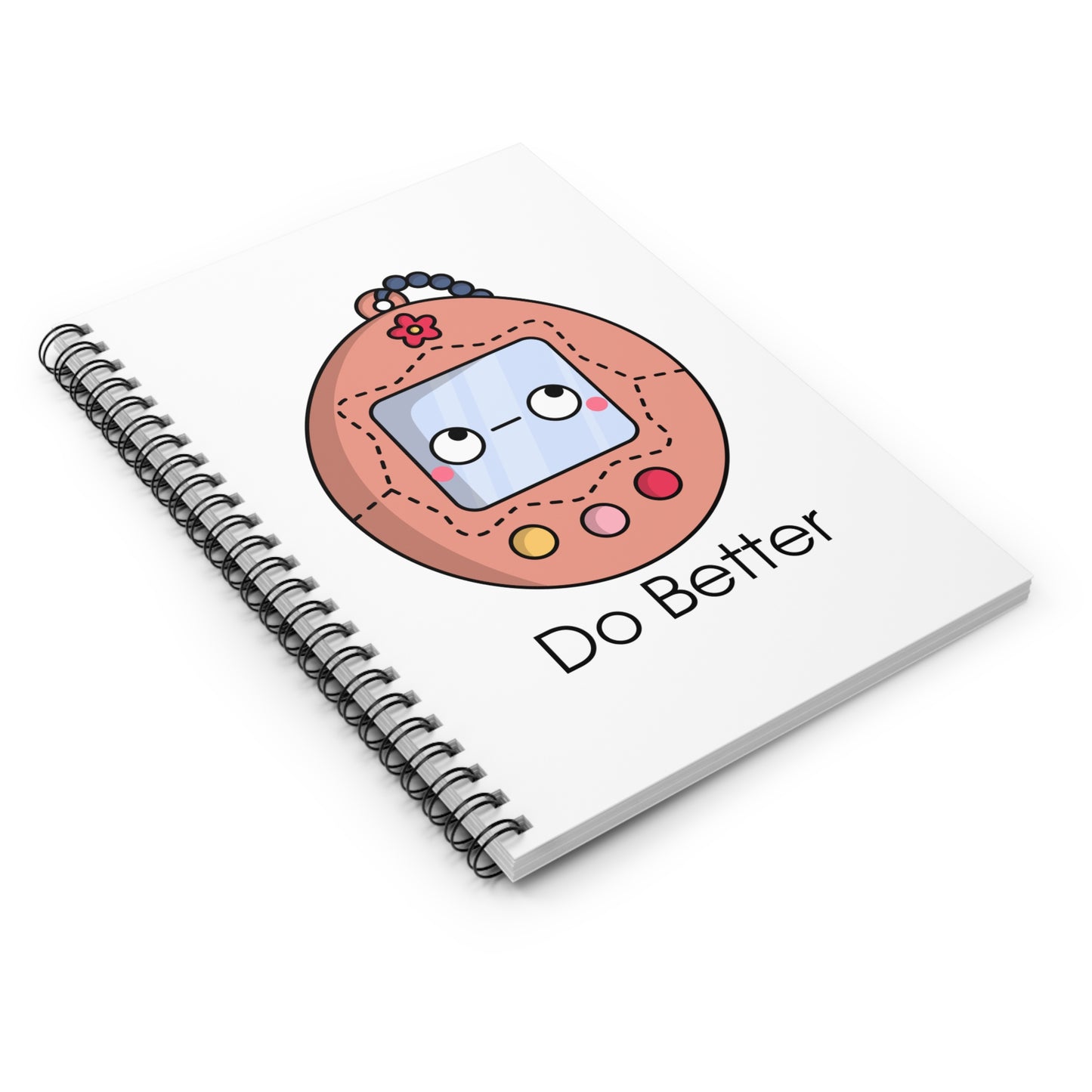 Do Better - Retro Digital Pet - Spiral Notebook