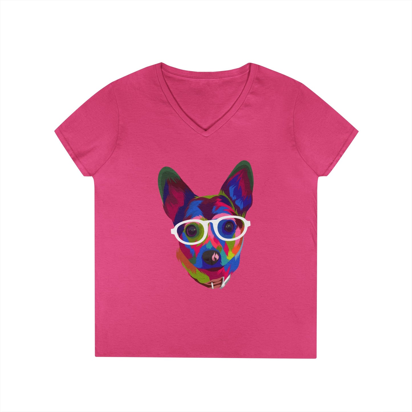 The Clever Canine - V-Neck Tee