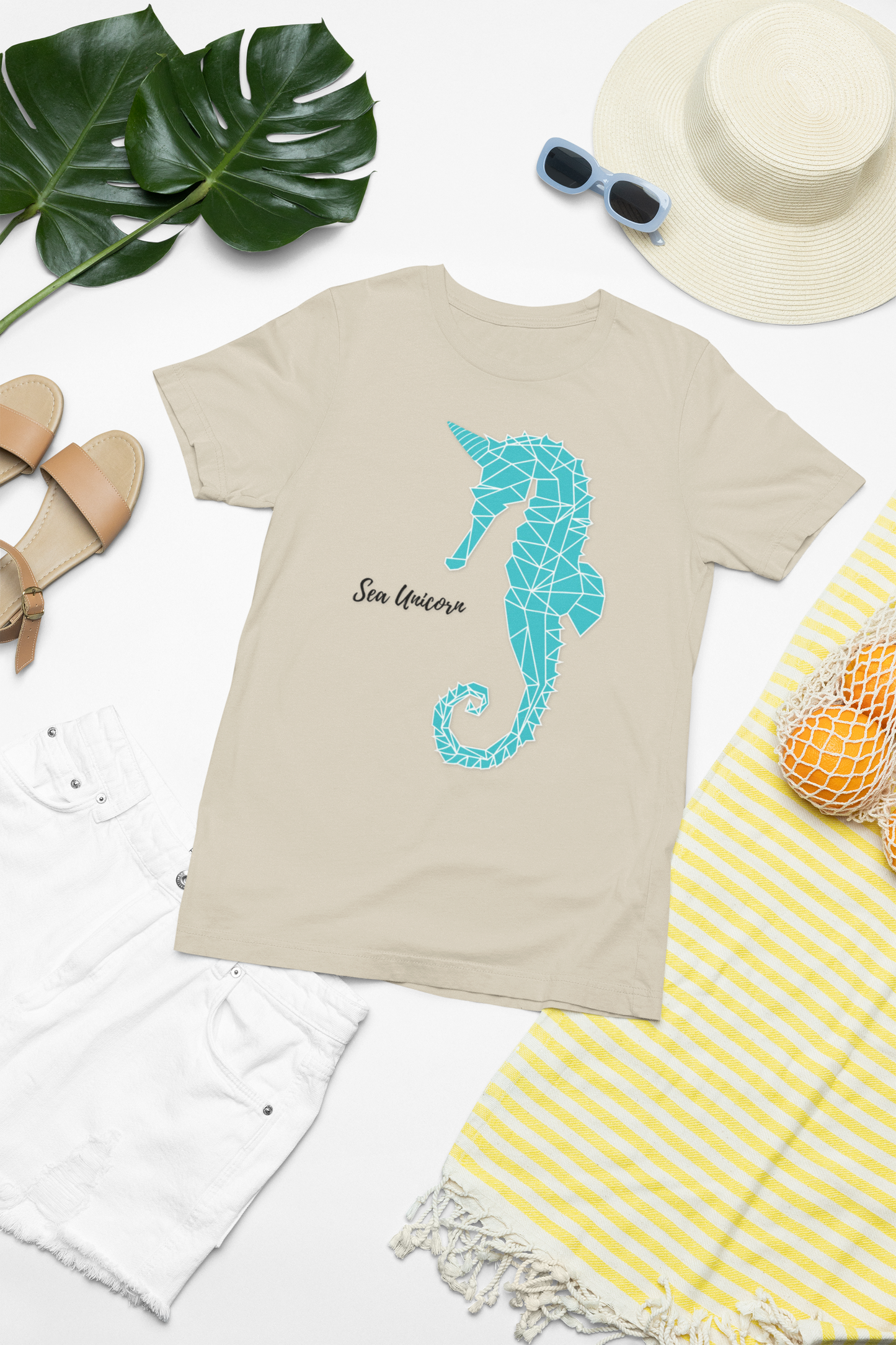 Sea Unicorn – Whimsical Seahorse with Horn Design