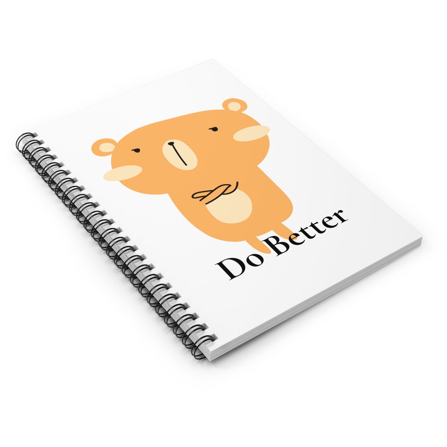 Do Better - Disappointed Bear - Spiral Notebook