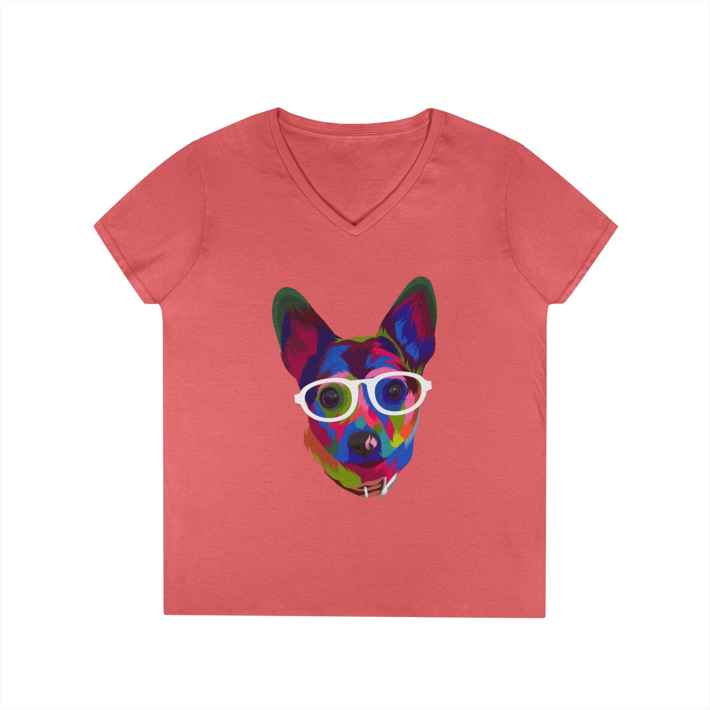 The Clever Canine - V-Neck Tee