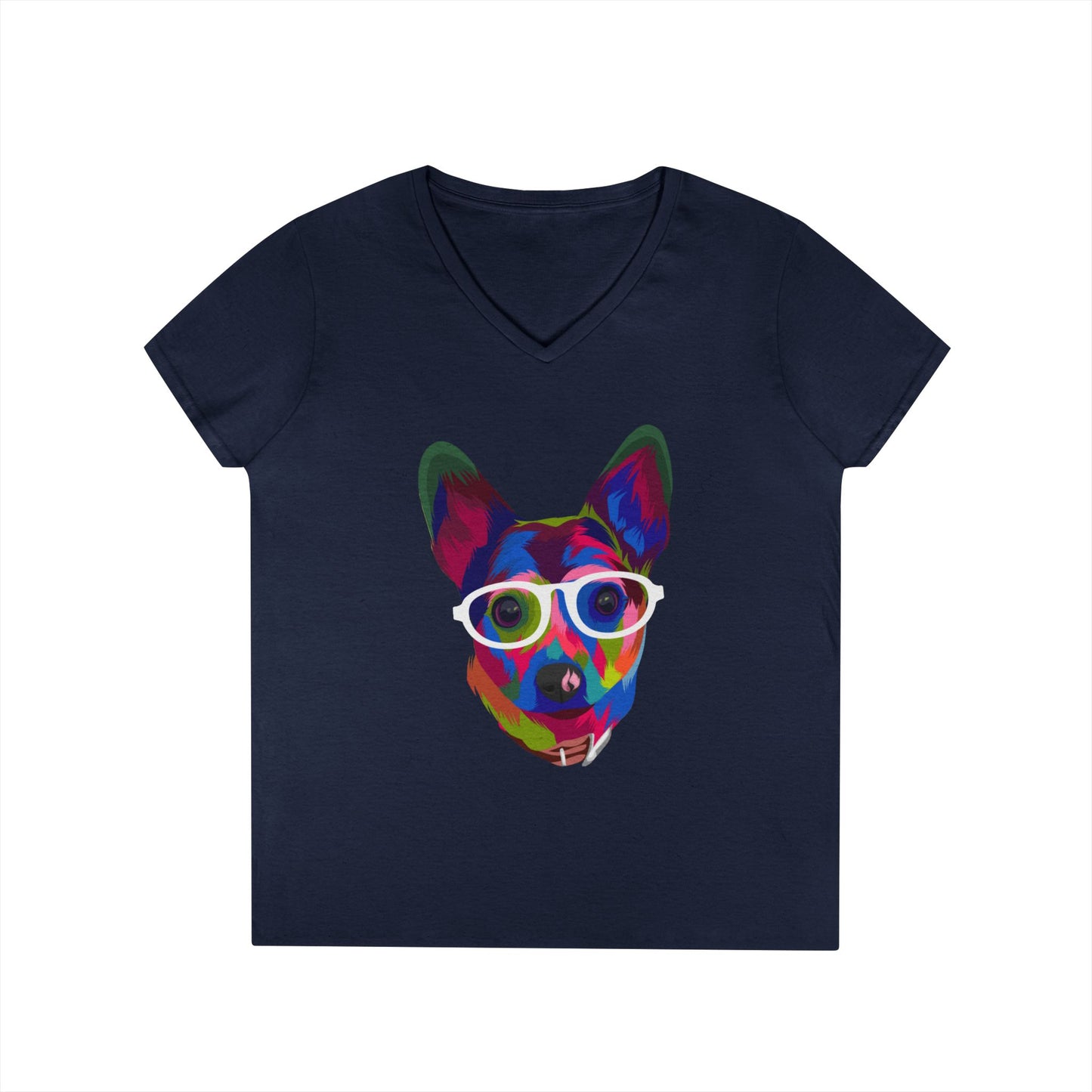 The Clever Canine - V-Neck Tee