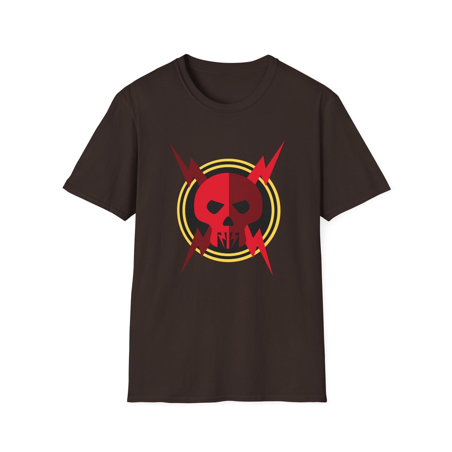 Red Lightning Skull - Tee