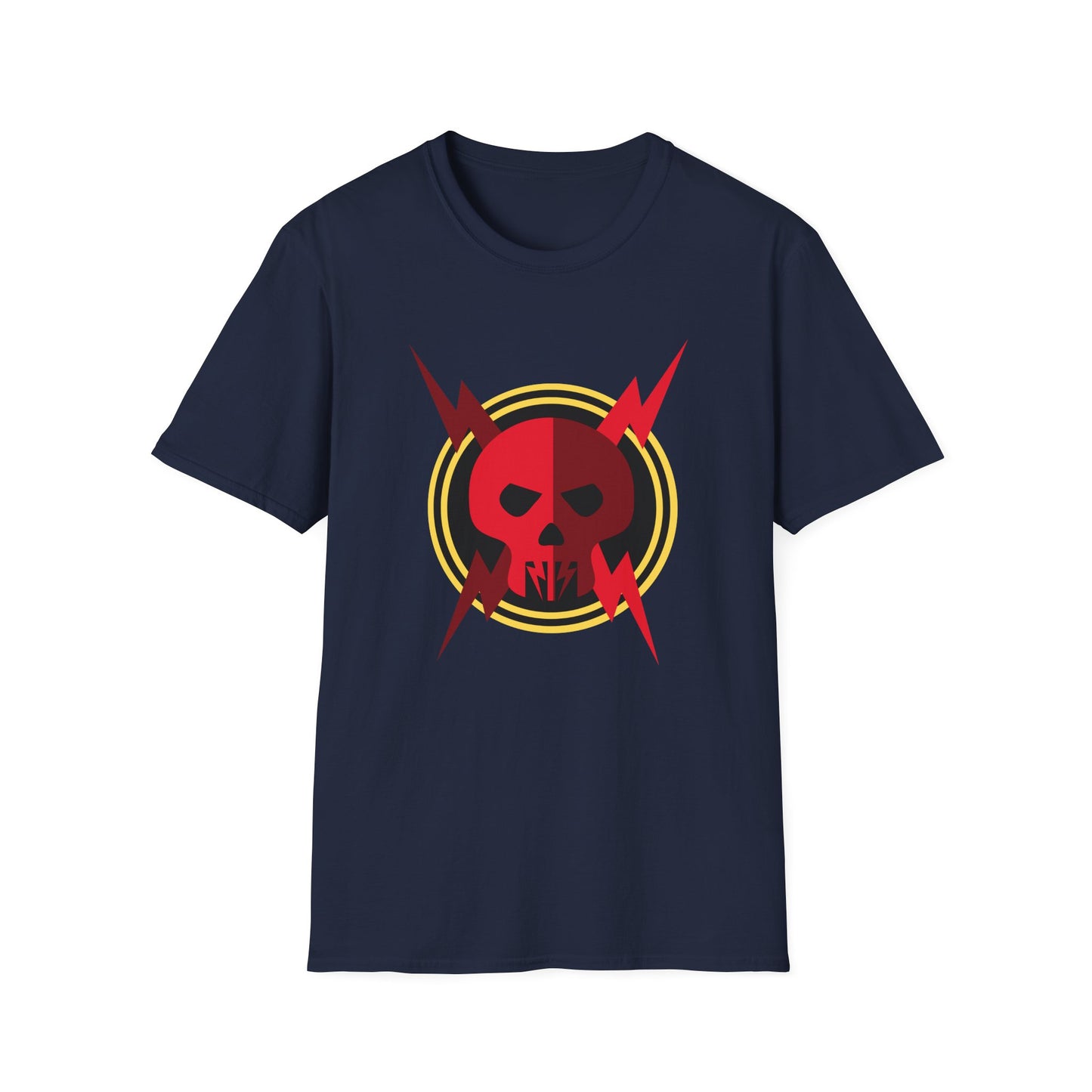 Red Lightning Skull - Tee