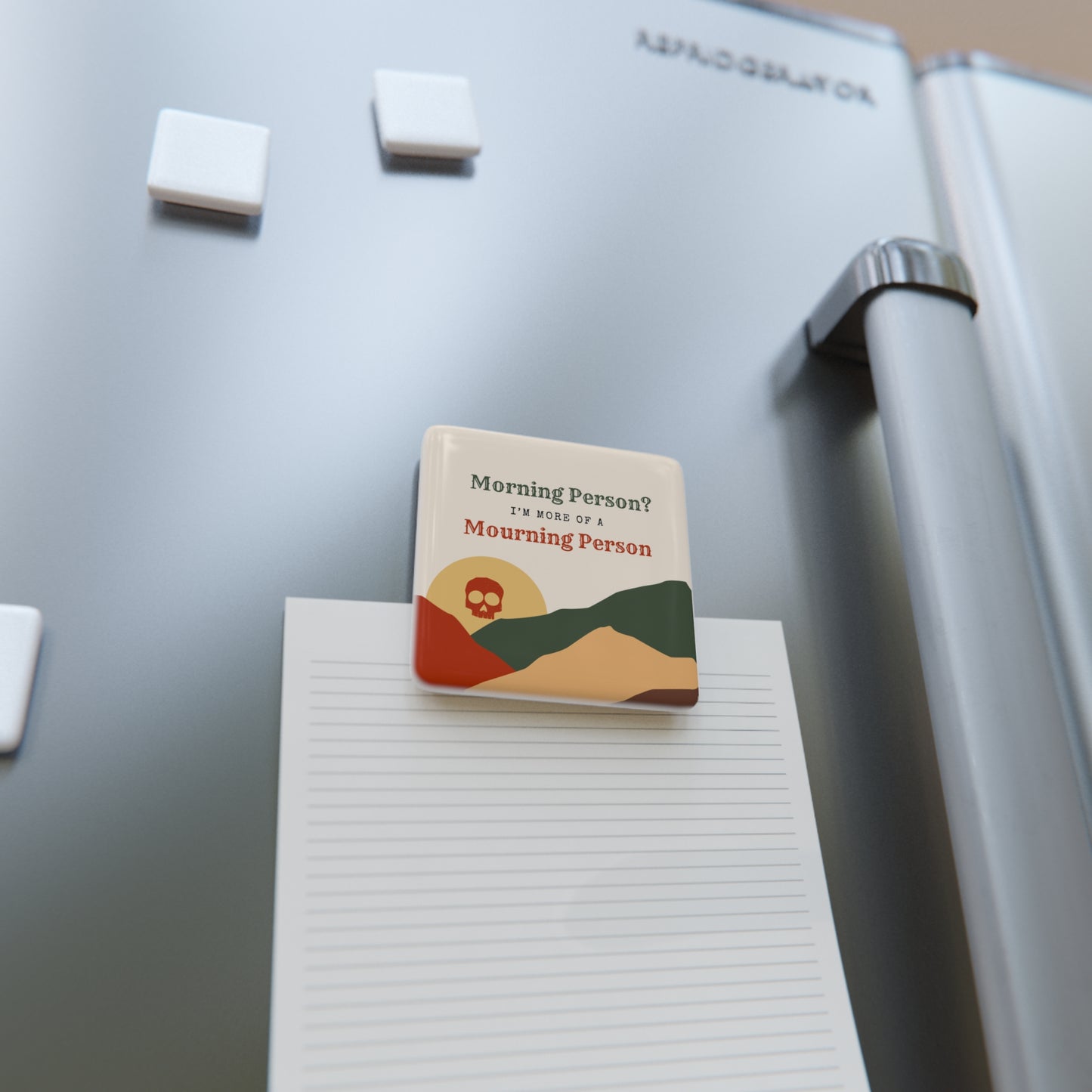 Morning Person? I’m More of a Mourning Person - Porcelain Magnet