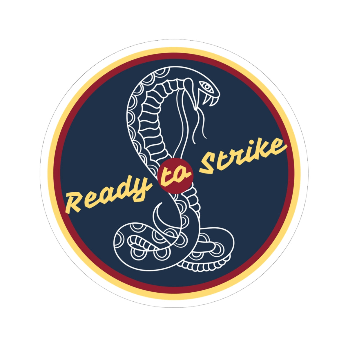 Ready to Strike – Bold Cobra Emblem Design
