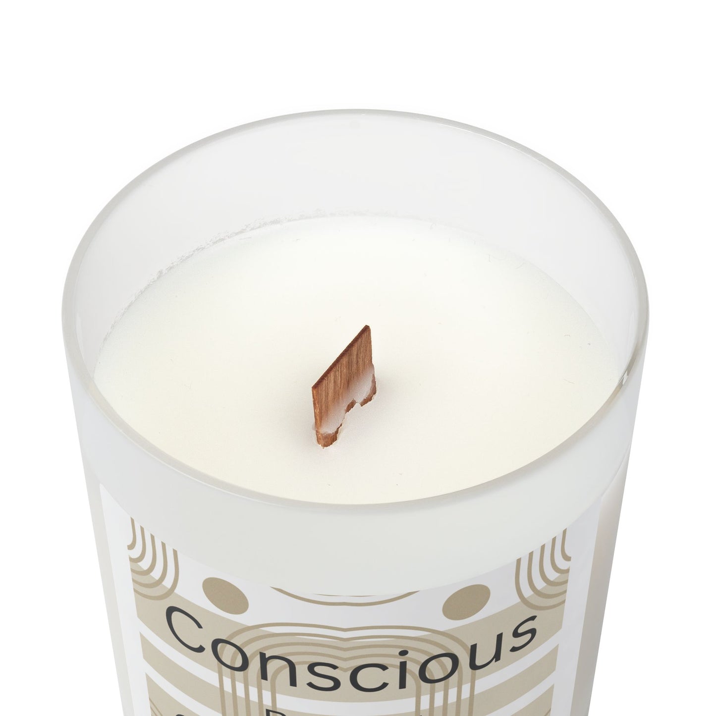 Conscious But Not Cooperative Candle, Frosted Glass 11oz