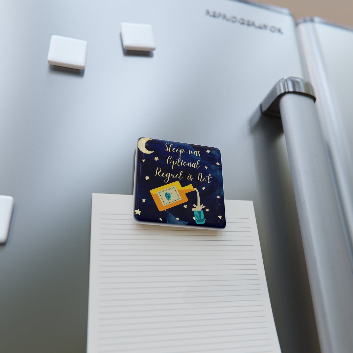 Sleep Was Optional, Regret Is Not - Porcelain Magnet
