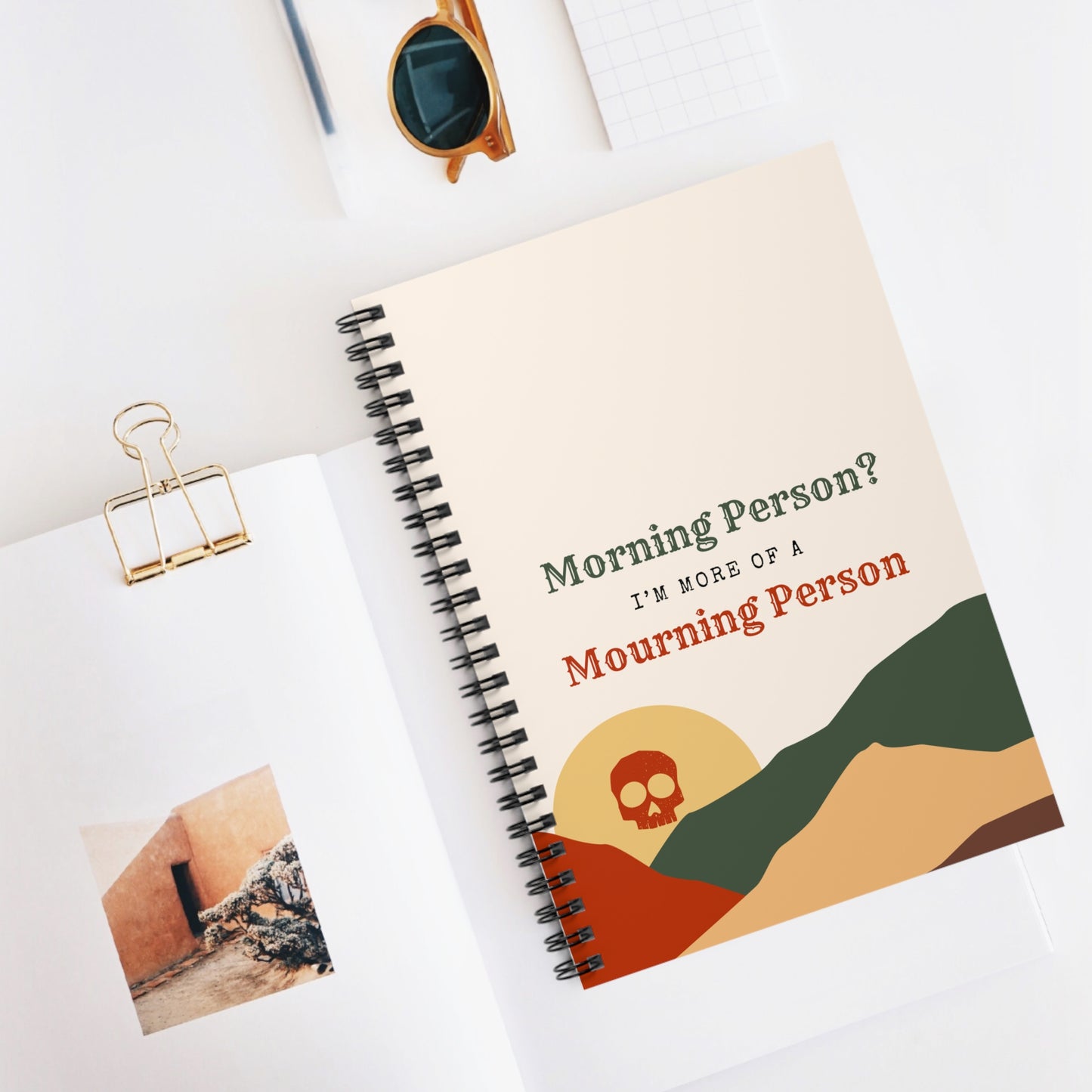 Morning Person? I’m More of a Mourning Person - Spiral Notebook