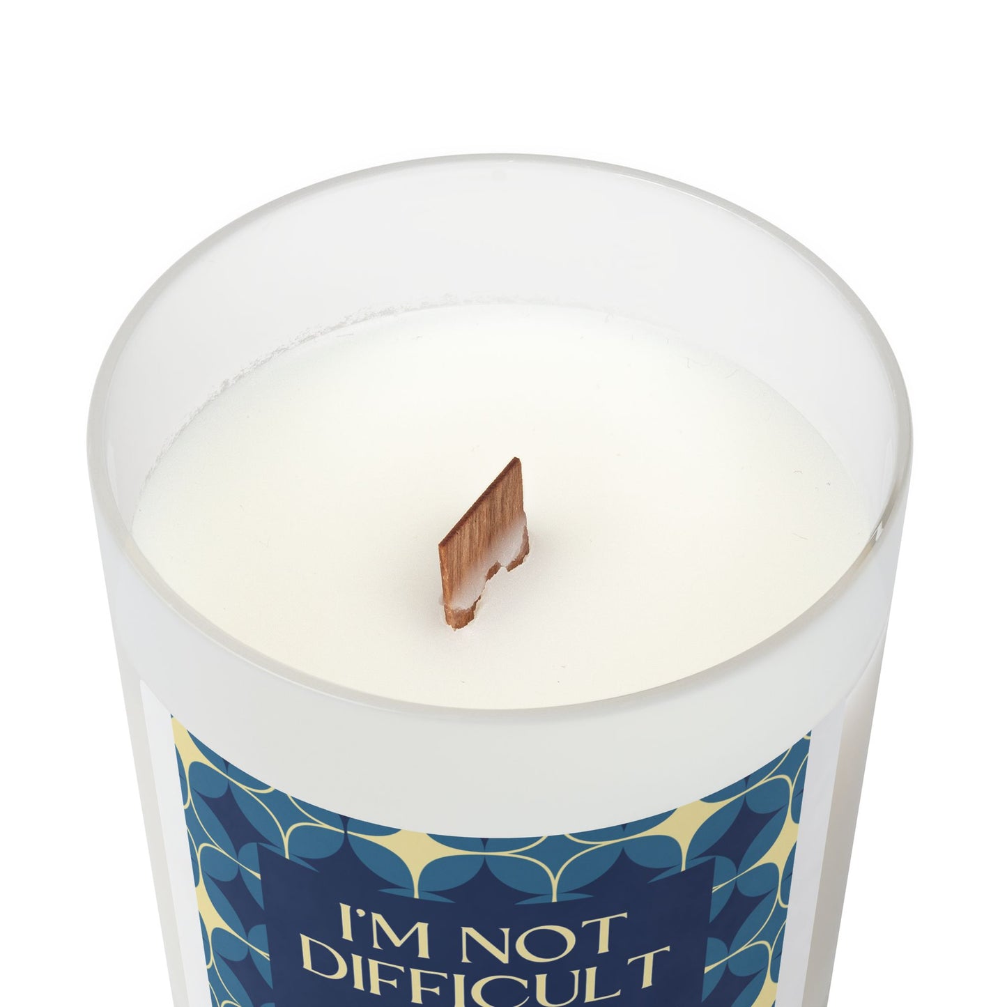 I'm Not Difficult, I'm Detailed - Frosted Glass Candle - 11oz